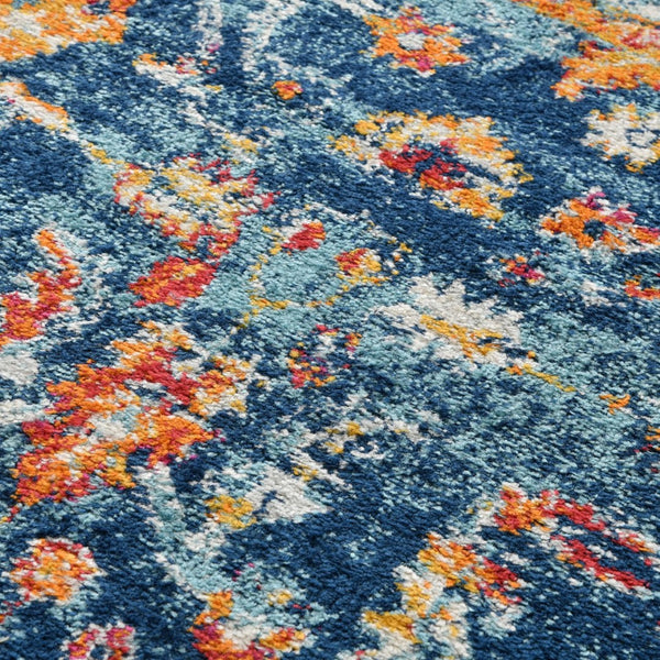 Amer Rugs Alexandria Classic Bordered Power-loom Rug - Durable Comfort In Contemporary Farmhouse Design Navy Polypropylene Alx855176