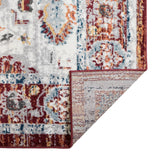 AMER Rugs Alexandria Xyryl ALX-87 Power-Loomed Machine Made Polypropylene Transitional Floral Rug Brown 7'9" x 9'9"