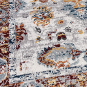 Alexandria Floral Oriental Polypropylene Area Rug Power Loomed Transitional Home Accent Decor