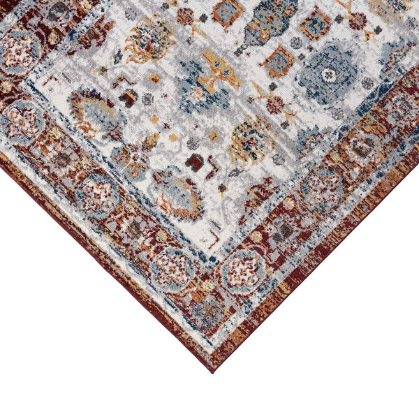 Alexandria Floral Oriental Polypropylene Area Rug Power Loomed Transitional Home Accent Decor