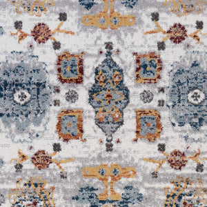 Alexandria Floral Oriental Polypropylene Area Rug Power Loomed Transitional Home Accent Decor