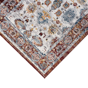 Alexandria Floral Oriental Polypropylene Area Rug Power Loomed Transitional Home Accent Decor