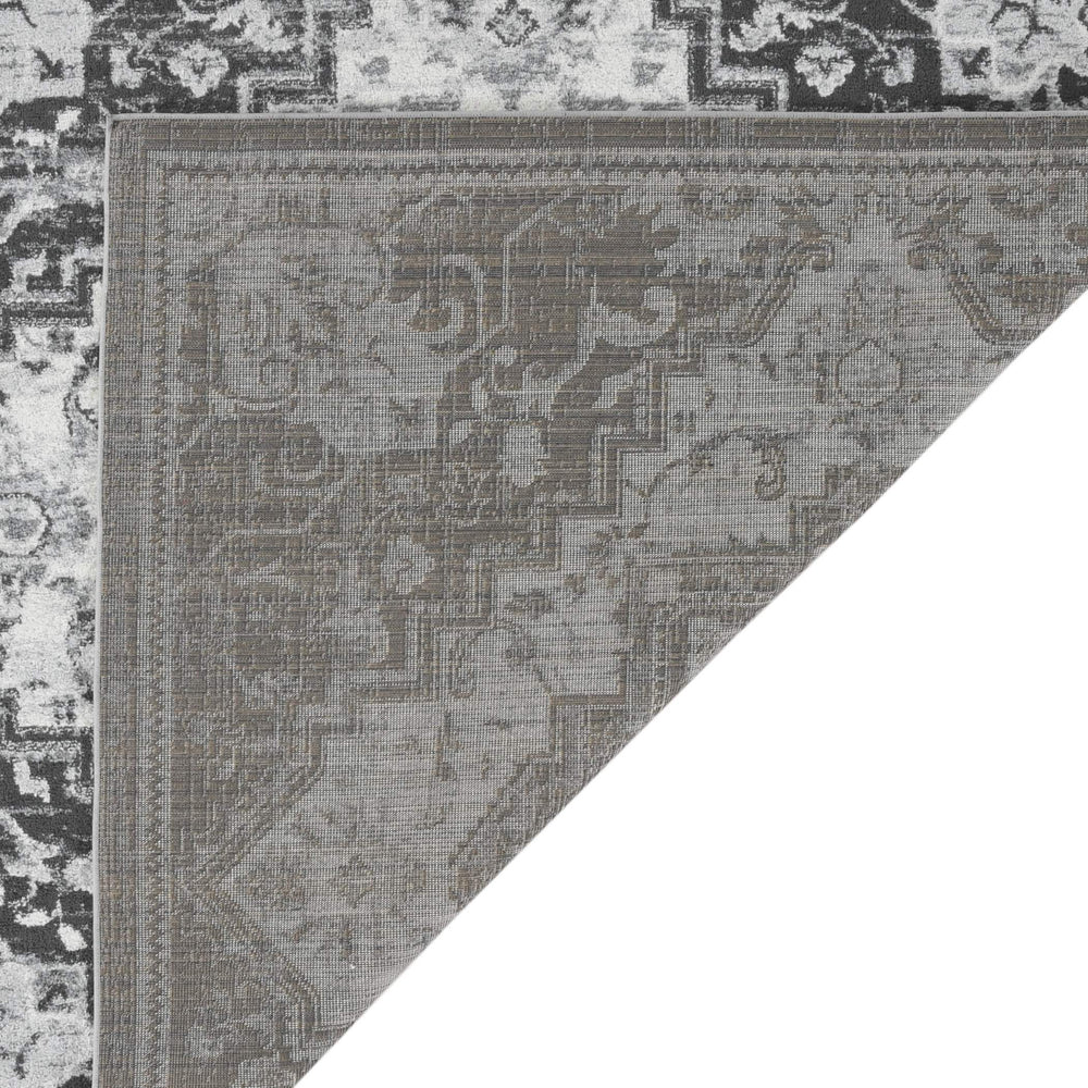 AMER Rugs Alexandria Medallion Power Loomed Polypropylene Rug Transitional Style for Living Rooms Hallways 5'1" X 7'6" ALX885176