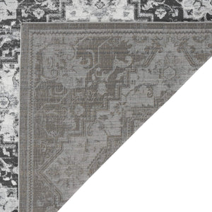 Alexandria Medallion Power Loomed Polypropylene Rug Transitional Style for Living Rooms Hallways