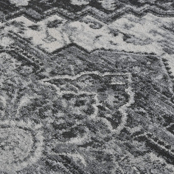 Alexandria Medallion Power Loomed Polypropylene Rug Transitional Style for Living Rooms Hallways