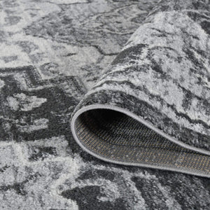 Alexandria Medallion Power Loomed Polypropylene Rug Transitional Style for Living Rooms Hallways