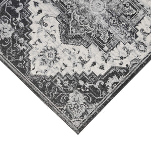 Alexandria Medallion Power Loomed Polypropylene Rug Transitional Style for Living Rooms Hallways