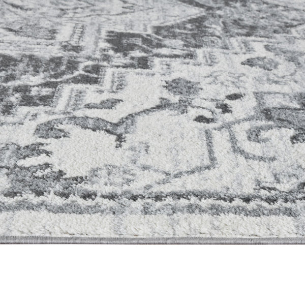 Alexandria Medallion Transitional Polypropylene Rug for Living Rooms and High Traffic Areas