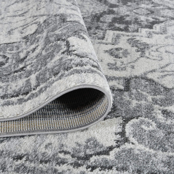 Alexandria Medallion Transitional Polypropylene Rug for Living Rooms and High Traffic Areas