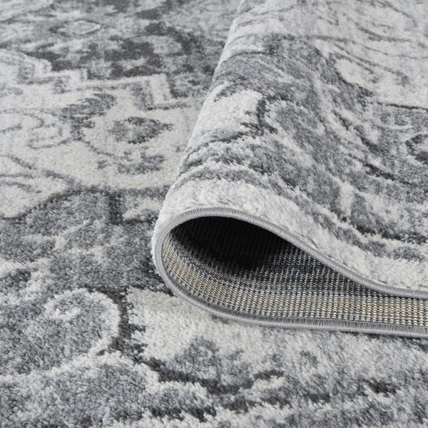 Alexandria Medallion Transitional Polypropylene Rug for Living Rooms and High Traffic Areas
