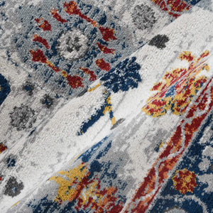 Alexandria Floral Oriental Polypropylene Rug for Living Room Hallway or Dining Spaces