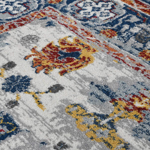 Alexandria Floral Oriental Polypropylene Rug for Living Room Hallway or Dining Spaces