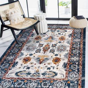 AMER Rugs Alexandria Floral Oriental Polypropylene Rug for Living Room Hallway or Dining Spaces 5'1" X 7'6" ALX905176