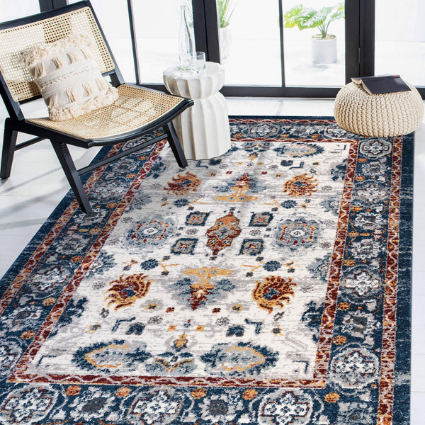 AMER Rugs Alexandria Floral Oriental Polypropylene Rug for Living Room Hallway or Dining Spaces 5'1" X 7'6" ALX905176
