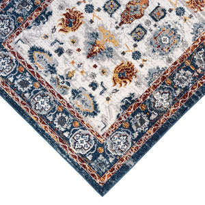 Alexandria Floral Oriental Polypropylene Rug for Living Room Hallway or Dining Spaces