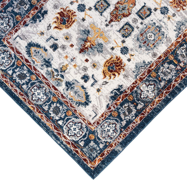 Alexandria Floral Oriental Polypropylene Rug for Living Room Hallway or Dining Spaces