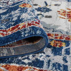 Alexandria Floral Oriental Polypropylene Rug for Living Room Hallway or Dining Spaces