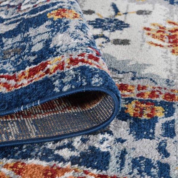 Alexandria Floral Oriental Polypropylene Rug for Living Room Hallway or Dining Spaces