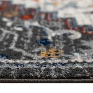 Alexandria Medallion Polypropylene Area Rug Power Loomed in Turkey for Home Interiors