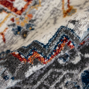 Alexandria Medallion Polypropylene Area Rug Power Loomed in Turkey for Home Interiors