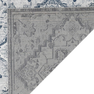 Alexandria Medallion Polypropylene Rug Low Pile Power Loomed for Indoor Home Decor