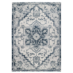 AMER Rugs Alexandria Medallion Polypropylene Rug Low Pile Power Loomed for Indoor Home Decor 6'7" X 6'7" ALX926767SQ