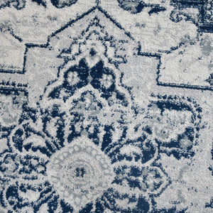 Alexandria Medallion Polypropylene Rug Low Pile Power Loomed for Indoor Home Decor