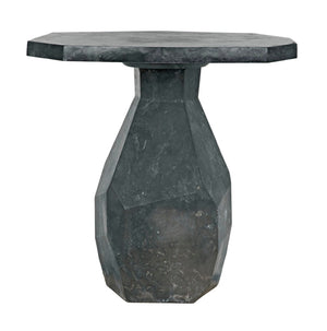 Noir Polyhedron Side Table - Timeless Elegance with Sculptural Design for Modern and Classic Interiors Black Marble AM-194BM