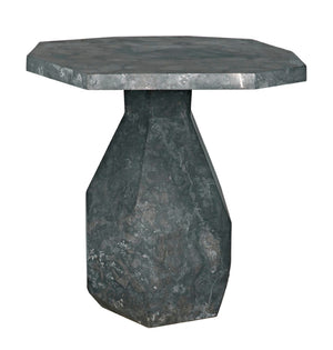 Noir Polyhedron Side Table - Timeless Elegance with Sculptural Design for Modern and Classic Interiors Black Marble AM-194BM