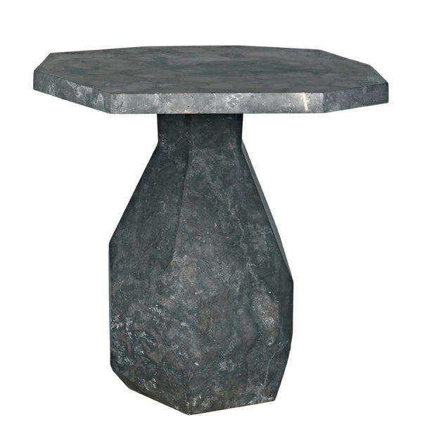 Noir Polyhedron Side Table - Timeless Elegance with Sculptural Design for Modern and Classic Interiors Black Marble AM-194BM
