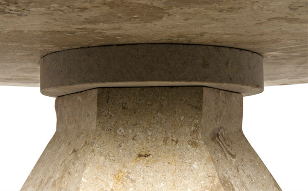 Noir Polyhedron Side Table - Timeless Elegance with Sculptural Design for Modern and Classic Interiors Natural AM-194WM