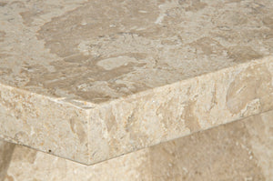 Noir Polyhedron Side Table - Timeless Elegance with Sculptural Design for Modern and Classic Interiors Natural AM-194WM