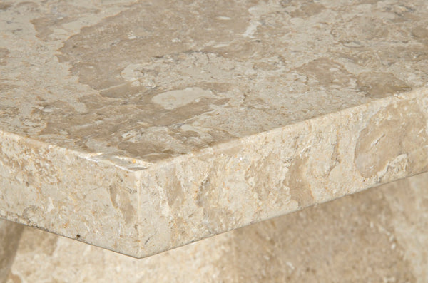 Noir Polyhedron Side Table - Timeless Elegance with Sculptural Design for Modern and Classic Interiors Natural AM-194WM