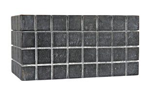 Noir Berlin Black Marble Box Set of 2 - Elegant Catch-Alls with Hand-Etched Design for Organizing Style AM-265BM2