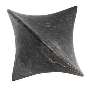 Noir Simone Sculptural Marble Objects, Set of 2 – Elegant Black Decor for Modern Interiors & Displays AM-269BM2