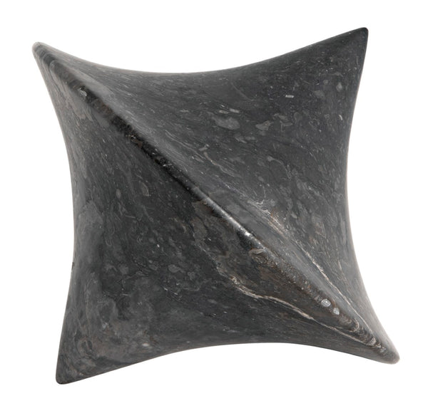 Noir Simone Sculptural Marble Objects, Set of 2 – Elegant Black Decor for Modern Interiors & Displays AM-269BM2