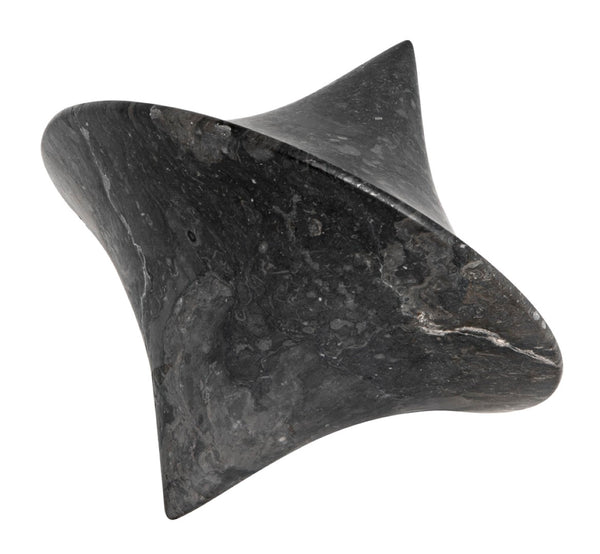 Noir Simone Sculptural Marble Objects, Set of 2 – Elegant Black Decor for Modern Interiors & Displays AM-269BM2