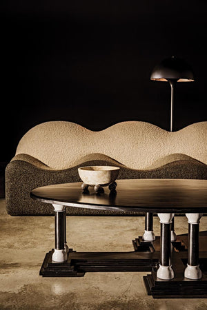 Noir Bala Bowl - Artisan-Crafted Solid Marble Accent Piece for Timeless Elegance and Versatile Decor AM-271WM