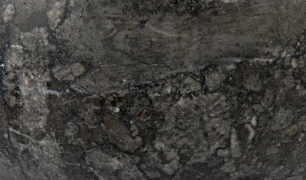 Noir Zeta Bowl - Artisan-Crafted Solid Black Marble Pedestal Bowl for Modern Home Décor & Centerpiece AM-274BM