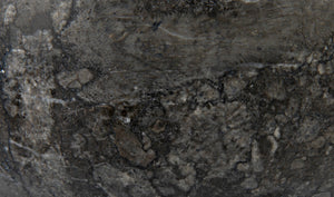 Noir Zeta Bowl - Artisan-Crafted Solid Black Marble Pedestal Bowl for Modern Home Décor & Centerpiece AM-274BM