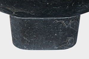 Noir Steve Marble Accent Tray - Artisan-Crafted Decorative Piece with Striking Veining for Home Decor AM-282BM