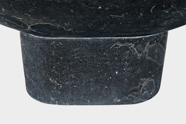 Noir Steve Marble Accent Tray - Artisan-Crafted Decorative Piece with Striking Veining for Home Decor AM-282BM