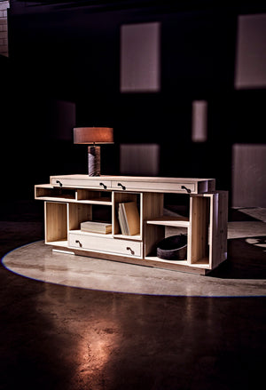 Noir Marshall Bowl – Artisan-Crafted Black Marble Centerpiece with Unique Veining for Stylish Decor AM-286BM