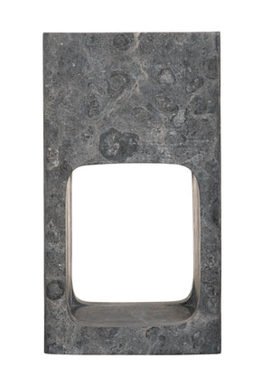 Noir Murakami Side Table - Luxurious Black Marble Accent Table for Modern Spaces, Versatile & Unique Design AM-314BM