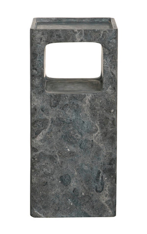 Noir Murakami Side Table - Luxurious Black Marble Accent Table for Modern Spaces, Versatile & Unique Design AM-314BM