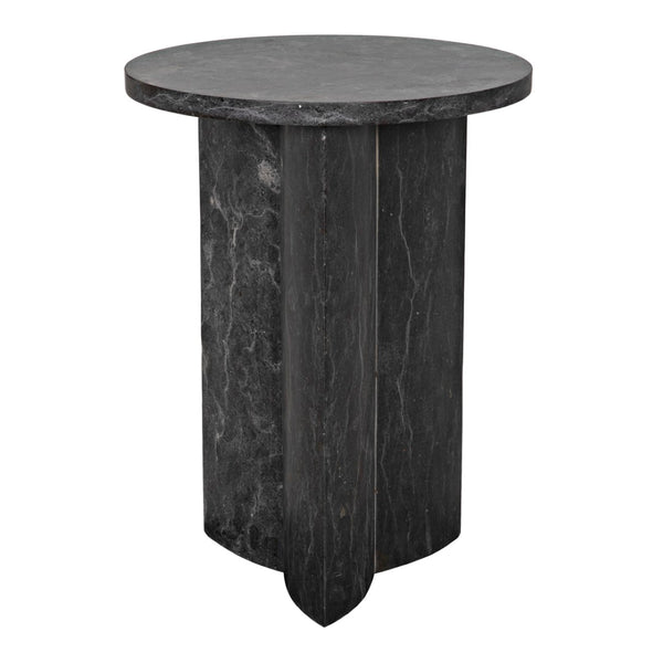 Noir Diana Side Table - Luxurious Black Marble Accent Piece for Modern Living Spaces & Timeless Elegance AM-316BM