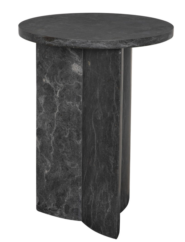 Noir Diana Side Table - Luxurious Black Marble Accent Piece for Modern Living Spaces & Timeless Elegance AM-316BM
