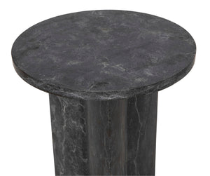 Noir Diana Side Table - Luxurious Black Marble Accent Piece for Modern Living Spaces & Timeless Elegance AM-316BM