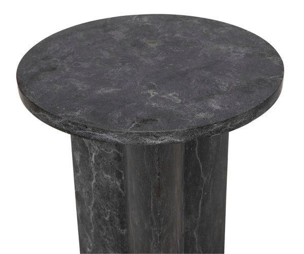 Noir Diana Side Table - Luxurious Black Marble Accent Piece for Modern Living Spaces & Timeless Elegance AM-316BM