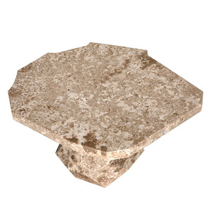 Noir Rind Accent Table - Sophisticated Marble Finish for Modern Luxury Living Spaces and Timeless Design White Marble AM-318WM